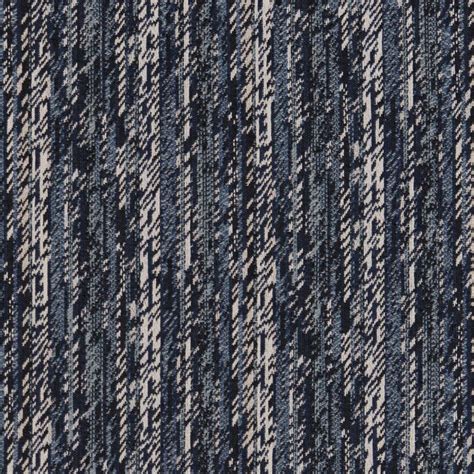 Blue Stripe Damask Upholstery Fabric