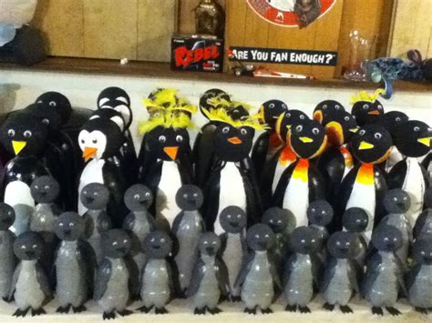 Penguins Made From Recycled Soda Bottles Recycled Crafts Crafts