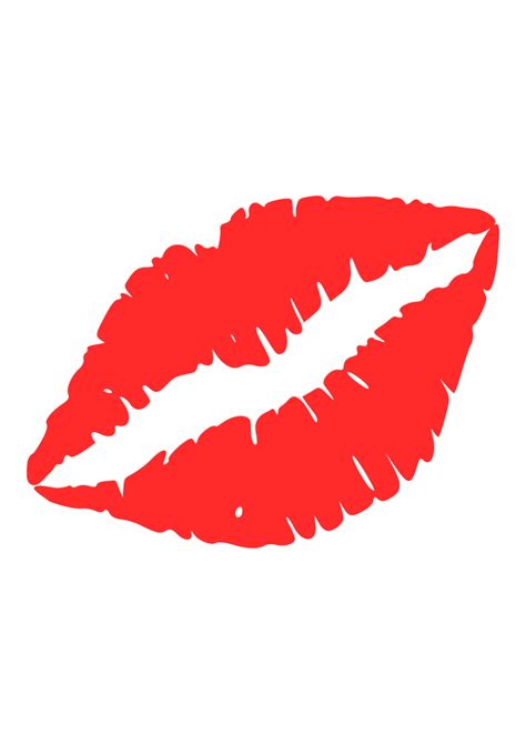 Solid Lips Kiss Svg