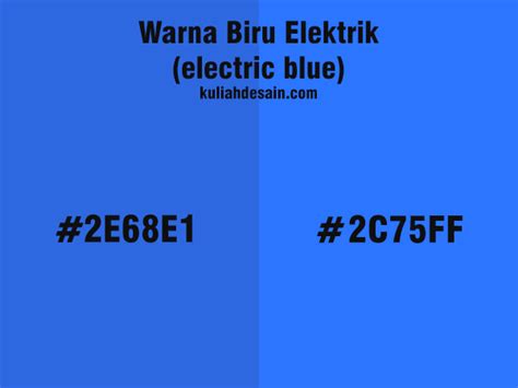 Kode Warna Biru Elektrik Riset