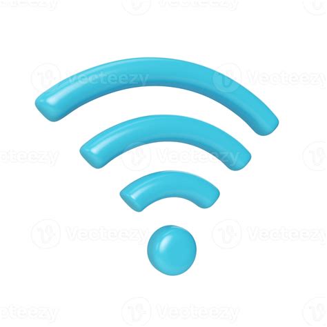 Wifi 3d Illustratie Icoon 9636786 PNG