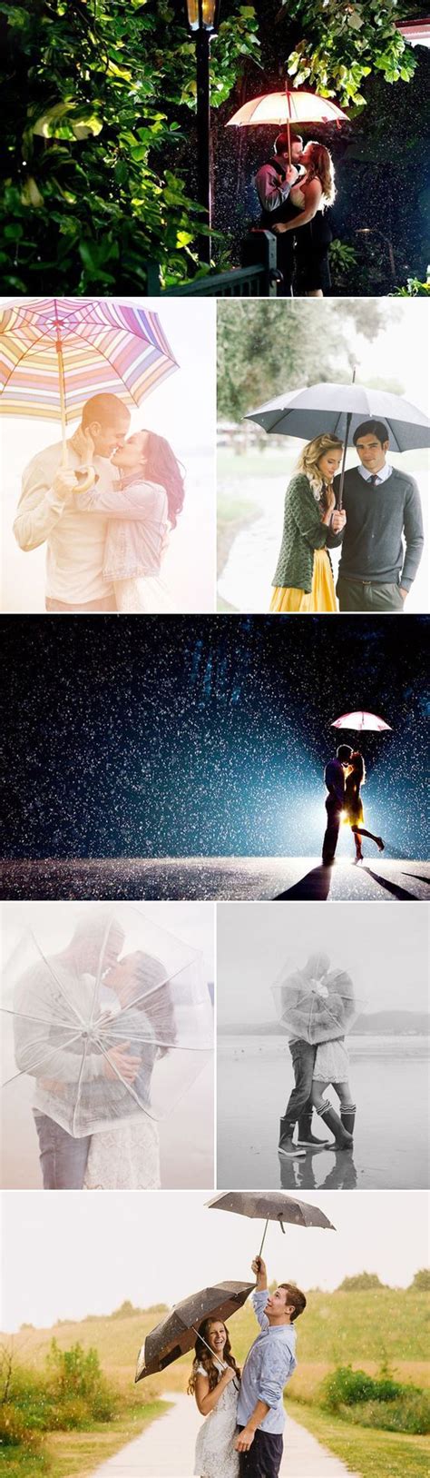Worried about rain on your wedding day? 16 Romantic Rainy Day Engagement Photo Ideas - Praise Wedding | Fun wedding photography, Wedding ...