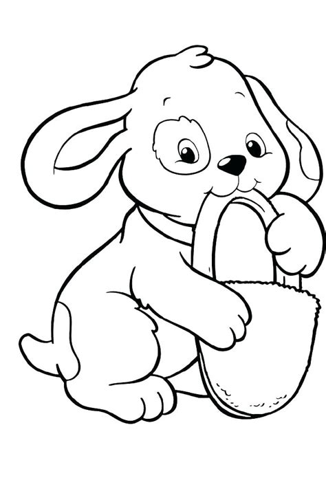 Fluffy Dog Coloring Pages At Free Printable