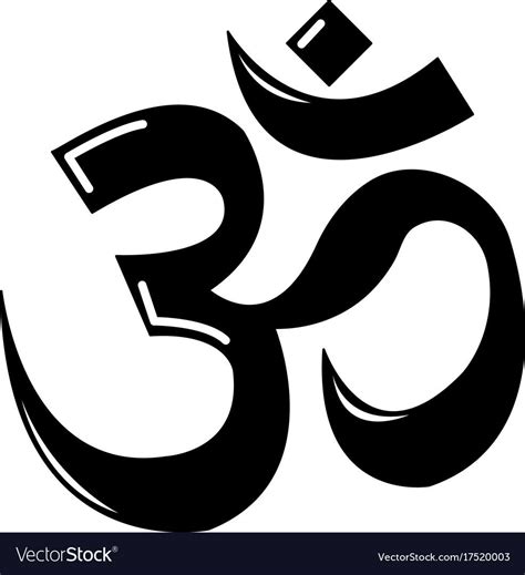 Om Symbol Hinduism Icon Simple Illustration Of Om Symbol Hinduism