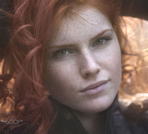 Chrissy Beautiful Freckles Red Hair Woman Perfect Hair Color