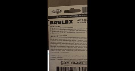 Roblox Gift Cards Codes Not Used