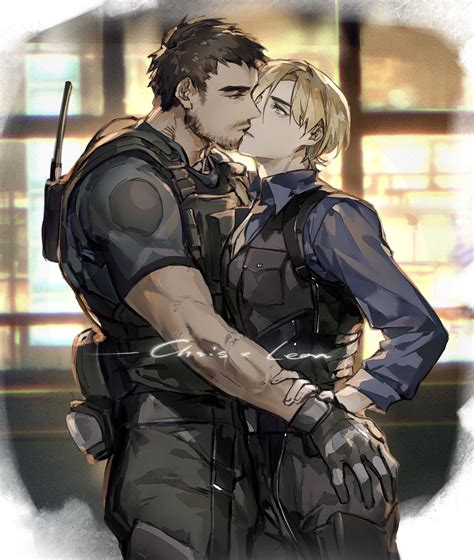 Leon S Kennedy And Chris Redfield Resident Evil And 1 More Drawn By