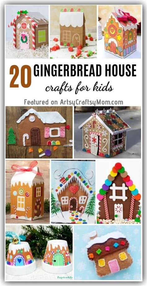 20 Gorgeous Gingerbread House Crafts For Kids Gingerbread House Craft