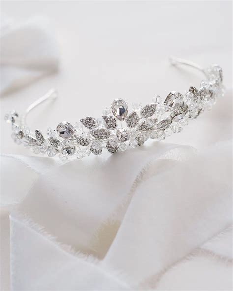 Swarovski Crystal Tiara Princess Crown Crystal Wedding Etsy Uk