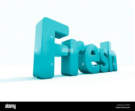 3d Word Fresh Stock Photo Alamy