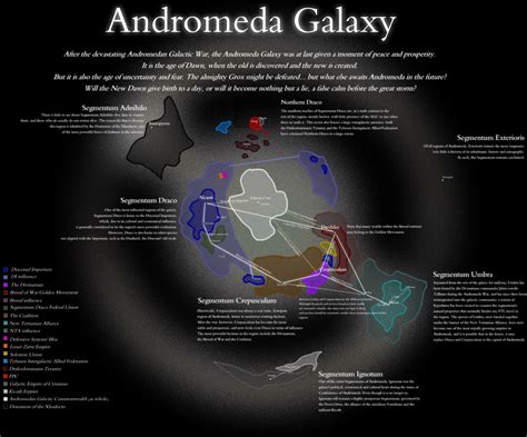 Andromeda Galaxy Map