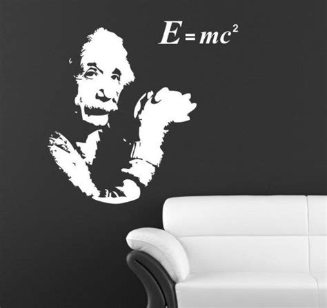Scientist Albert Einstein Vector Foto Wall Vinyl Decal Math Scientist
