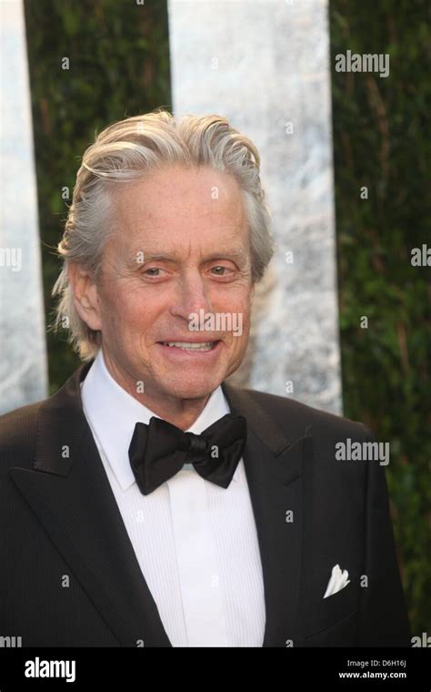 Us Actor Michael Douglas Attends The 2012 Vanity Fair Oscar Party At