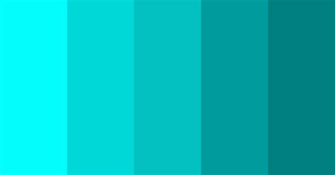 Aqua To Teal Color Scheme Aqua