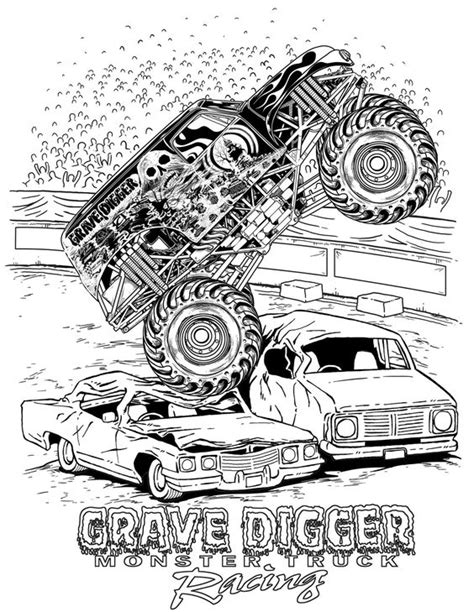 monster truck speed coloring page  coloring pages