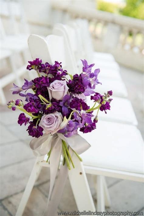 Purple Wedding Purple Wedding Aisle Decor 2137837 Weddbook