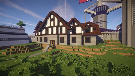 Image result for minecraft medieval village simple minecraft. Cool Minecraft House Ideas | Minecraft beach house, Cool ...