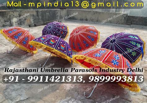 Rajasthani Jaipuri Wedding Decorative Umbrellas Parasols