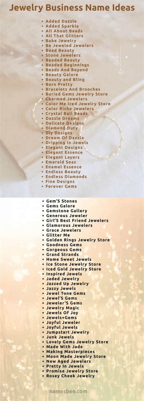 900 Catchy And Creative Jewelry Business Names