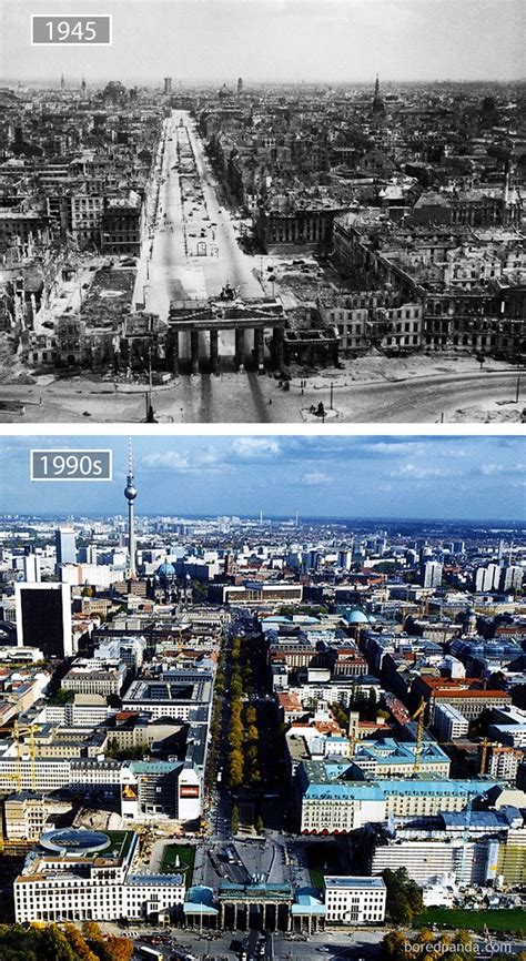 15 Antes E Depois Mostrando Como Cidades Famosas Mudaram Muito O