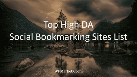 Top Social Bookmarking Sites List In High DA