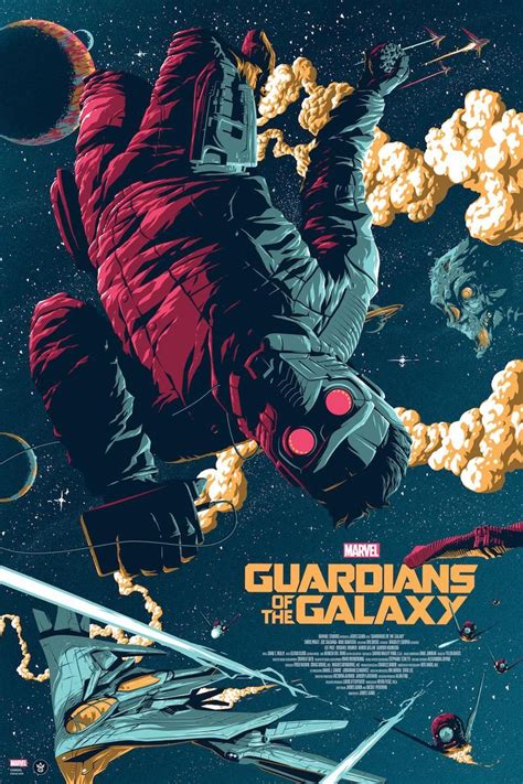 Guardians Of The Galaxy Poster By Florey Galaxy Poster Marvel
