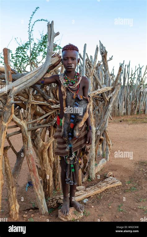 Turmi Omo River Valley Ethiopia May 10 2019 Portrait Of A Hamar