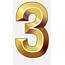 Number Three Photo  Gold 3 Png Free Transparent Clipart