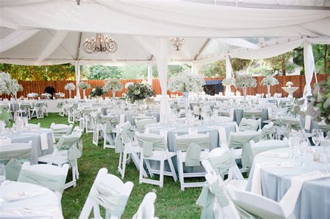 Can be left up for a long time (you know, in case you want to live at your wedding for awhile). Outdoor Tent Reception With Chandeliers - Elizabeth Anne ...