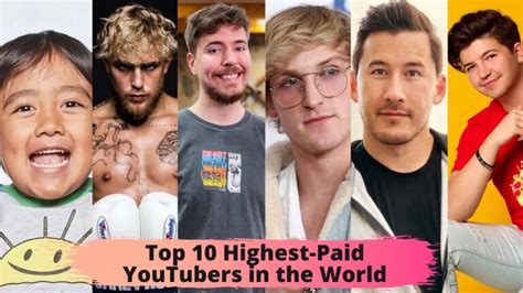 Top 10 Highest Paid Youtubers In The World 2023 Juksun