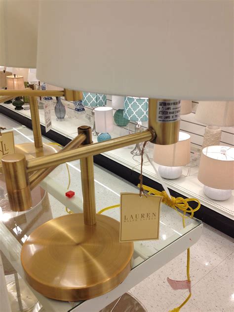 Ralph lauren home gold chrome swing arm 58 tall floor lamp with shade. Brass table lamps with ivory shades by Ralph Lauren Home | Modern patio furniture, Table lamp, Lamp