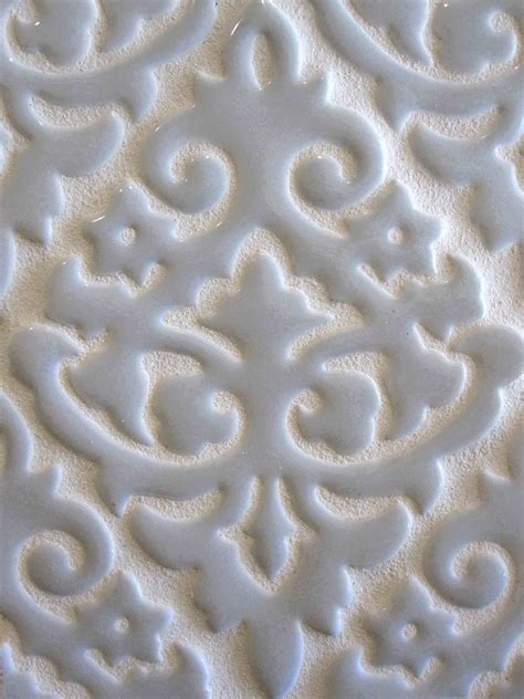 Damask Handmade Tile With Images Handmade Tiles Shabby Chic