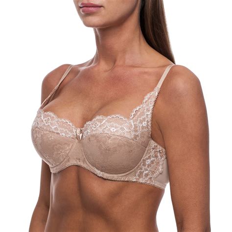 Soutien Gorge Balconnet Dentelle Push Up Grande Taille Avec Armatures