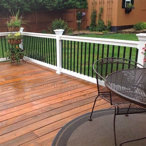 3 classic stair railing installation guide section 2 1. Weatherables Vilano 3 ft. H x 8 ft. W Vinyl White Railing ...