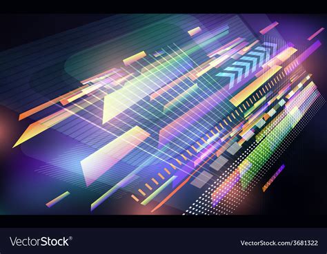 Abstract Techno Background Royalty Free Vector Image