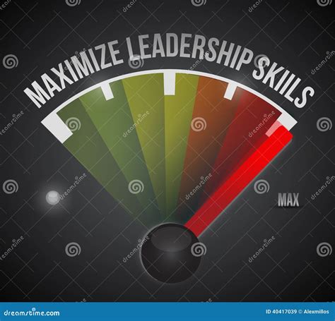 Maximize Leadership Skills To the Max Illustration Stock Illustration