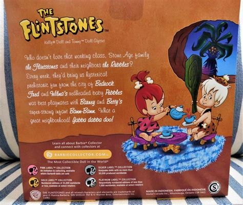The Flintstones Pebble And Bamm Bamm Dolls Silver Label Barbie Collector 2011245535