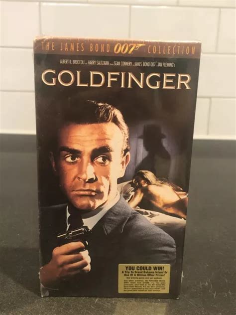 James Bond Goldfinger Sean Connery Vhs Video Tape Sealed Ian Fleming Picclick