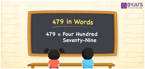 479 In Words How To Write 479 In English Words