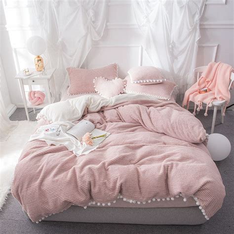 Pink white gray blue colorful border flowers with leaves dots and stripes on dark and pink background romantic floral geometric seamless pattern set. Light Pink And White Striped Bedding - Bedding Design Ideas