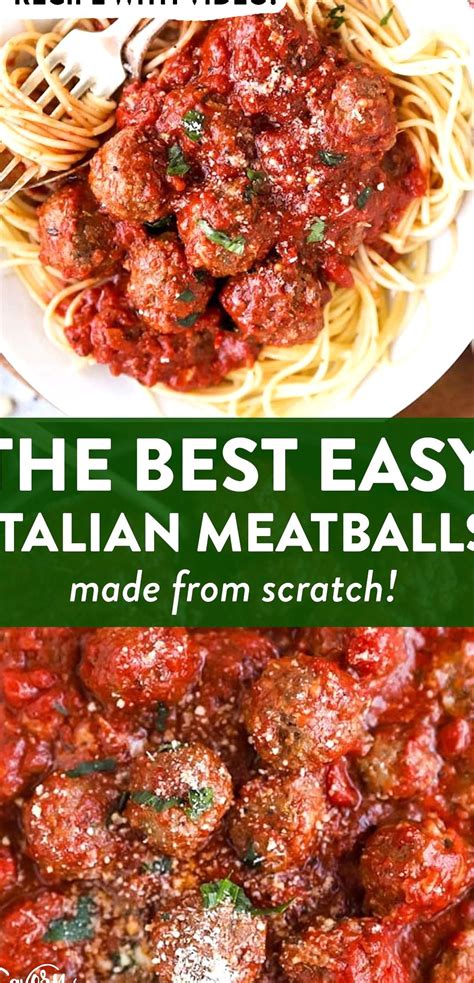 In a large bowl, combine bread crumbs, cheese, eggs, seasonings and onion mixture. Pin by Mercedes Ashtyn on Food (V) in 2020 | Easy italian meatballs, Meatball recipes easy ...