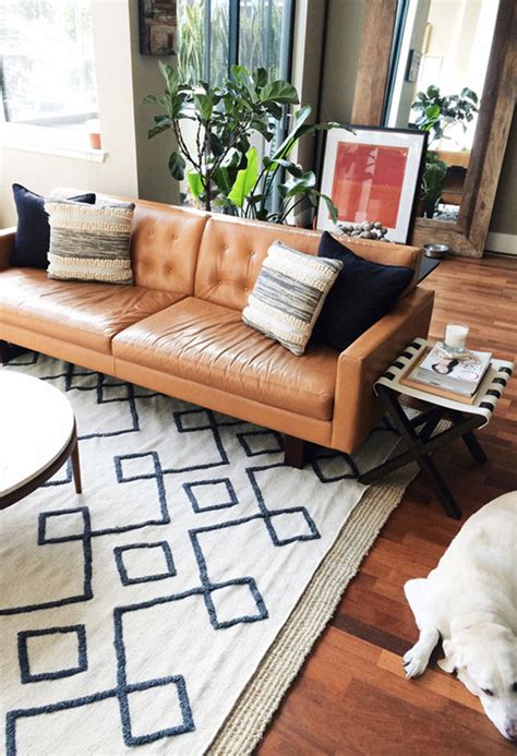 5 Ways To Style A Camel Leather Sofa Jaymee Srp