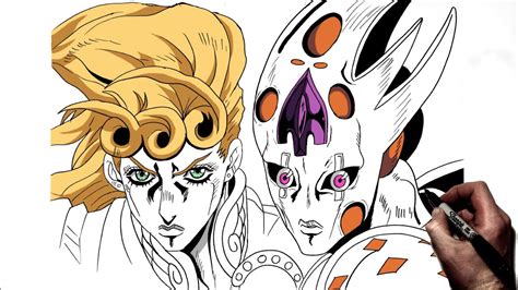 How To Draw Giorno And Ger Step By Step Jojos Bizarre Adventure