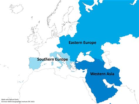 Reichlich Zehn Unbestimmt Eastern Western Northern Southern Europe