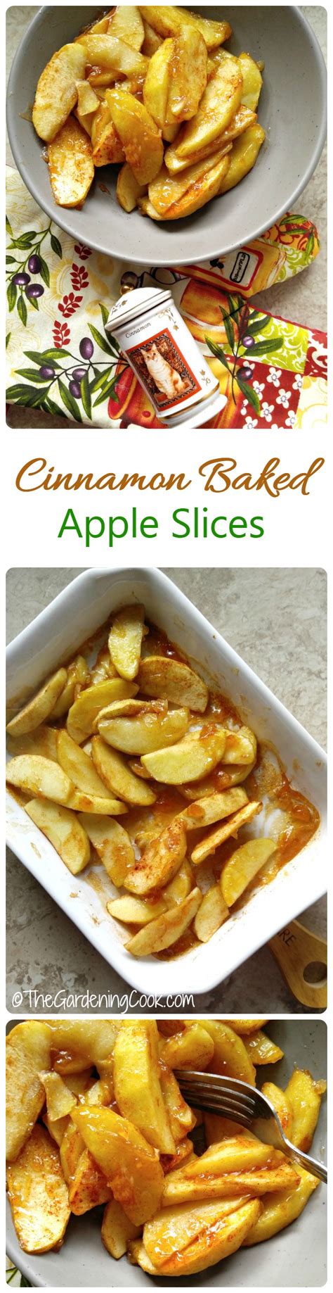 One is baking them such as this baked cinnamon apples. Cinnamon Baked Apple Slices - Warm Cinnamon Apples