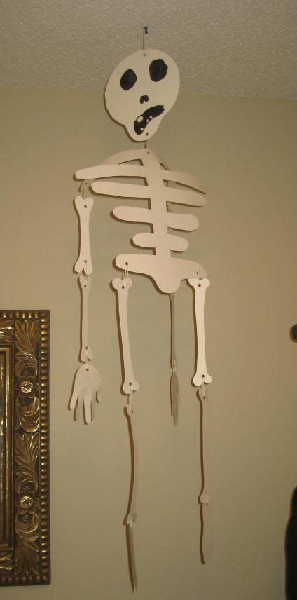 Construction Paper Skeleton Decoration For Halloween Halloween