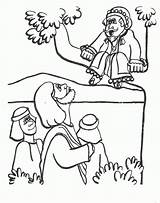 Sekolah Yesus Zacchaeus Paskah Zakheus Tuhan Cerita Peraga Belajarmewarnai Berdoa Lomba Lembar Megamas Mtc sketch template