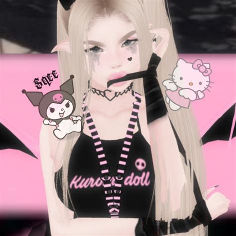 𝕶𝖚𝖗𝖔𝖒𝖎 𝖉𝖔𝖑𝖑 Virtual Girl Imvu Goth Aesthetic