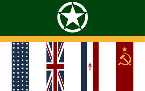 Ww Allied Powers Flags