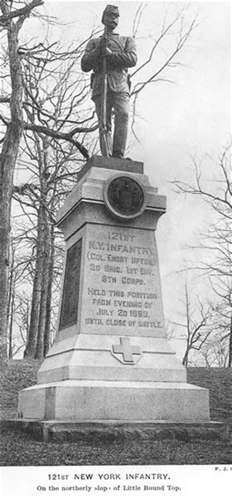 121st Ny Infantry Regiment Monument At Gettysburg Ny